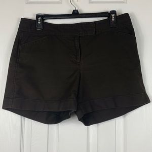 Ann Taylor brown shorts size 8. 98% cotton, 2% spandex.